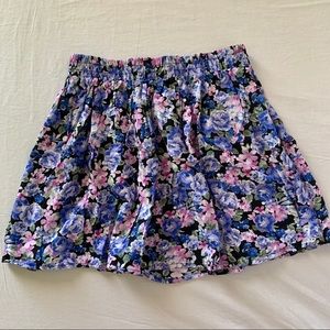 Forever 21 floral mini skirt